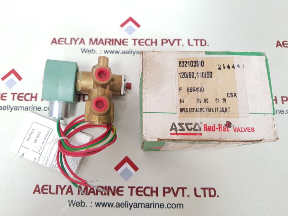 Asco red-hat 8321g3m0 solenoid valve