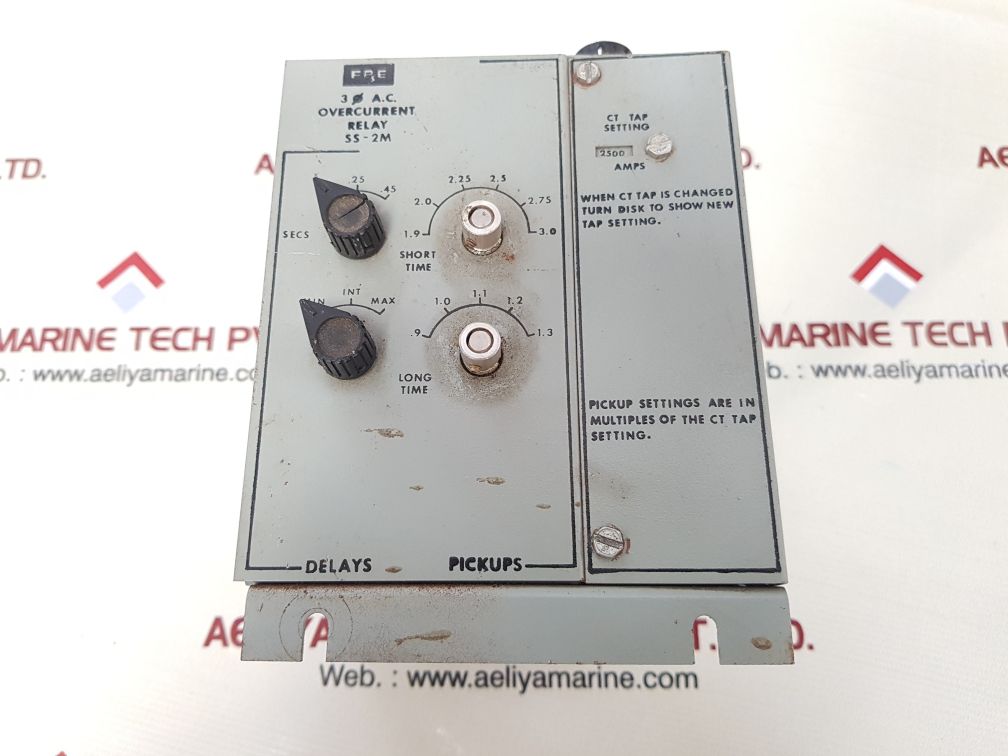 Fpe ss-2m overcurrent relay 2500 amps