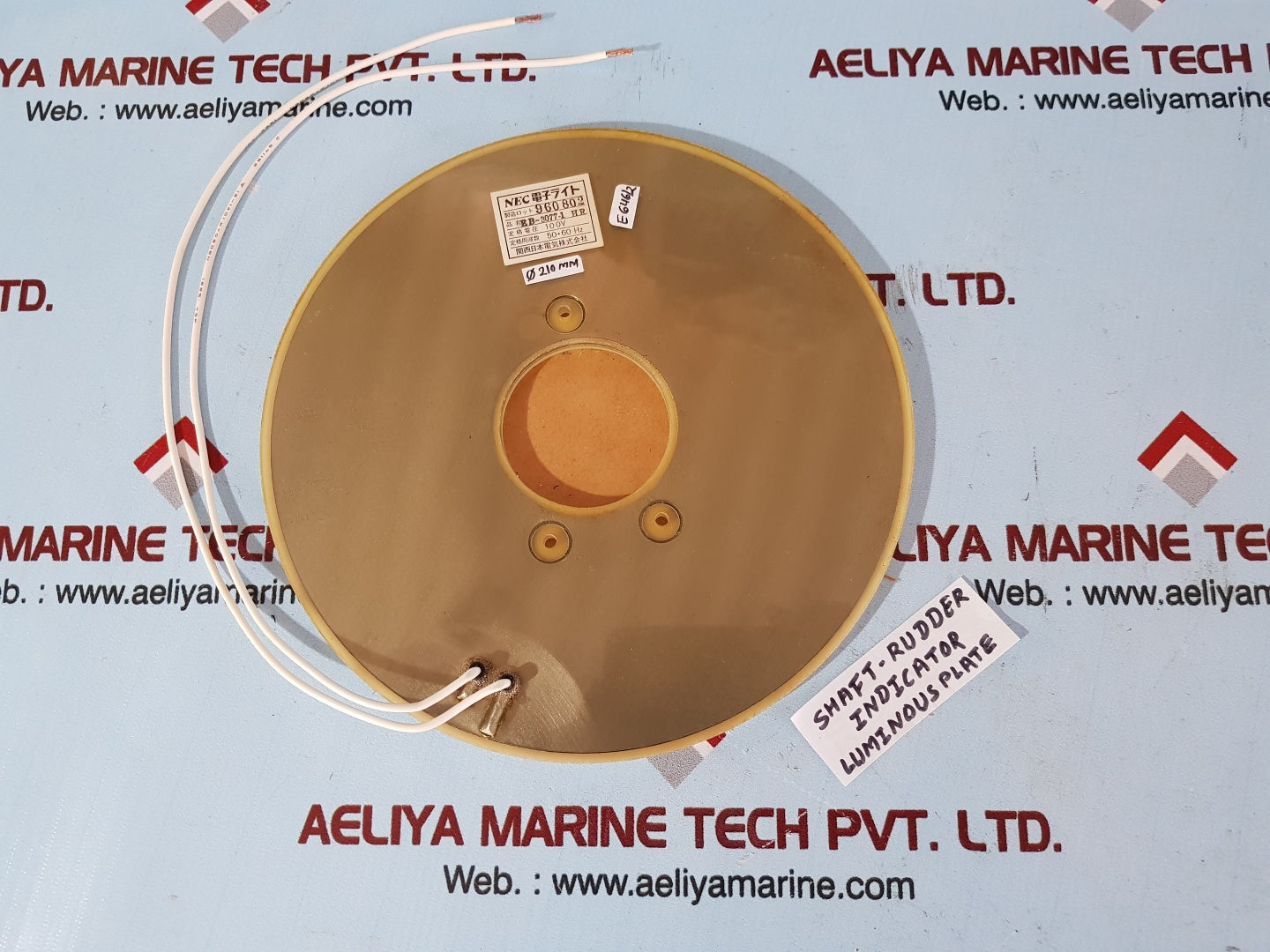 Nzk nec eb-3077-1 hr shaft-rudder indicator luminous plate