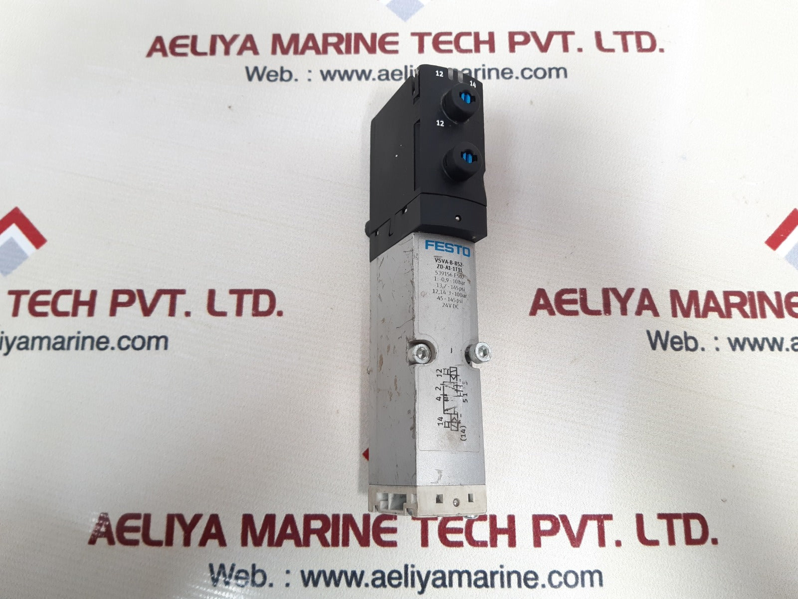 Festo vsva-b-b52-zd-a1-1t1l solenoid valve 539156 e502 24 v dc