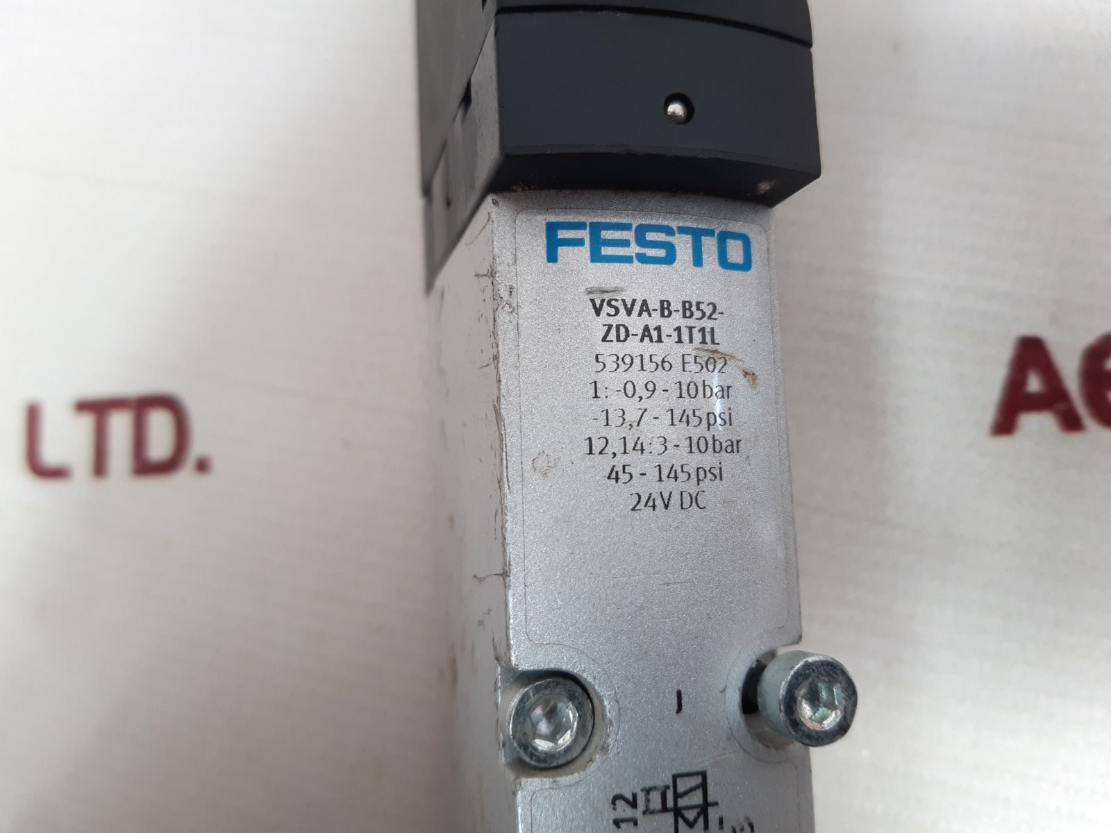 Festo vsva-b-b52-zd-a1-1t1l solenoid valve 539156 e502 24 v dc