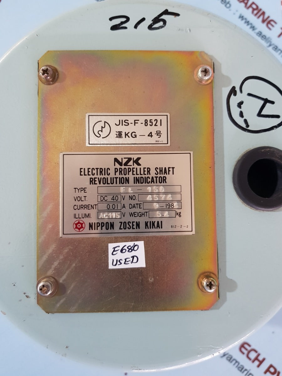 Nzk fl-150 electric propeller shaft revolution indicator