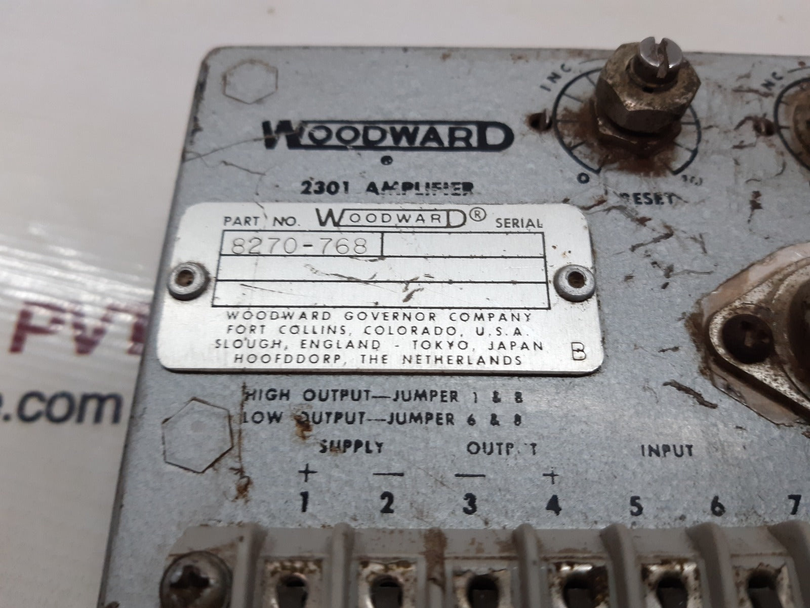 Woodward 8270-768 amplifier