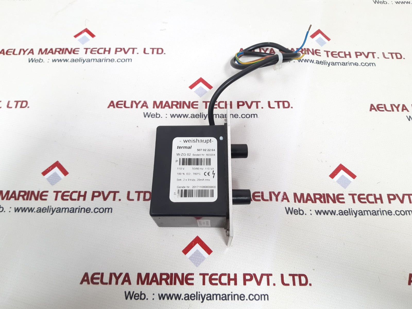 Weishaupt w-zg 02 ignition transformer