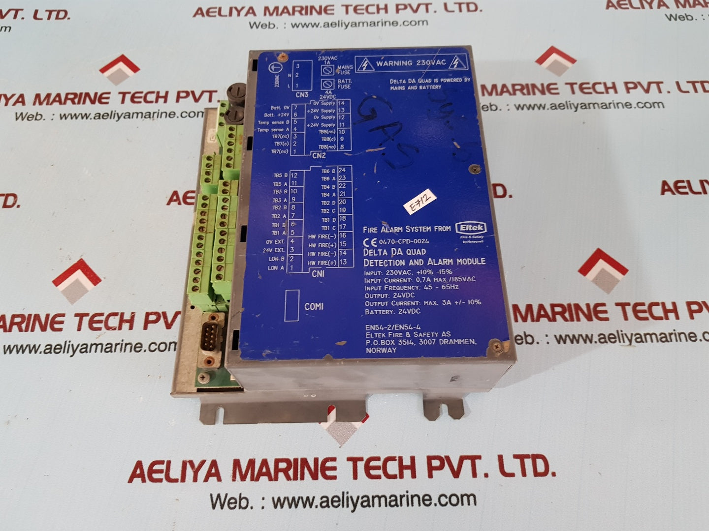 Eltek fire & safety 251800.21 delta da quad marine m/ebus panel 45-65hz