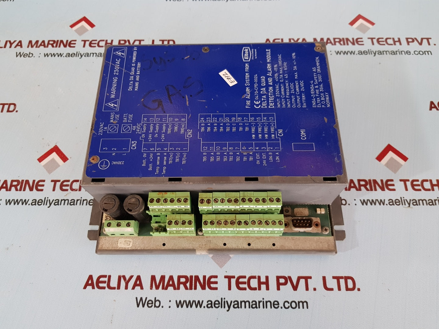 Eltek fire & safety 251800.21 delta da quad marine m/ebus panel 45-65hz