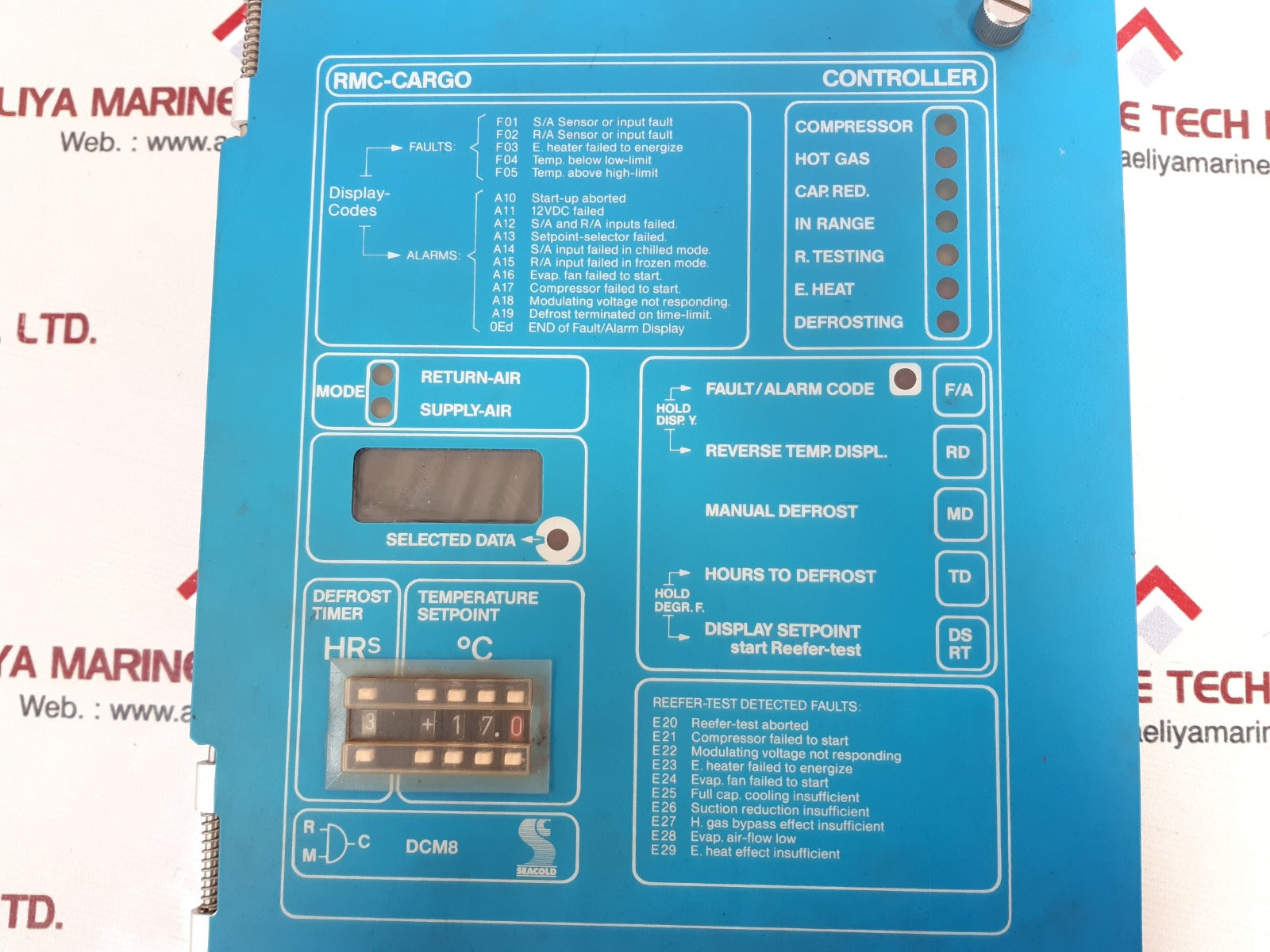 Seacold dcm8 rmc-cargo controller