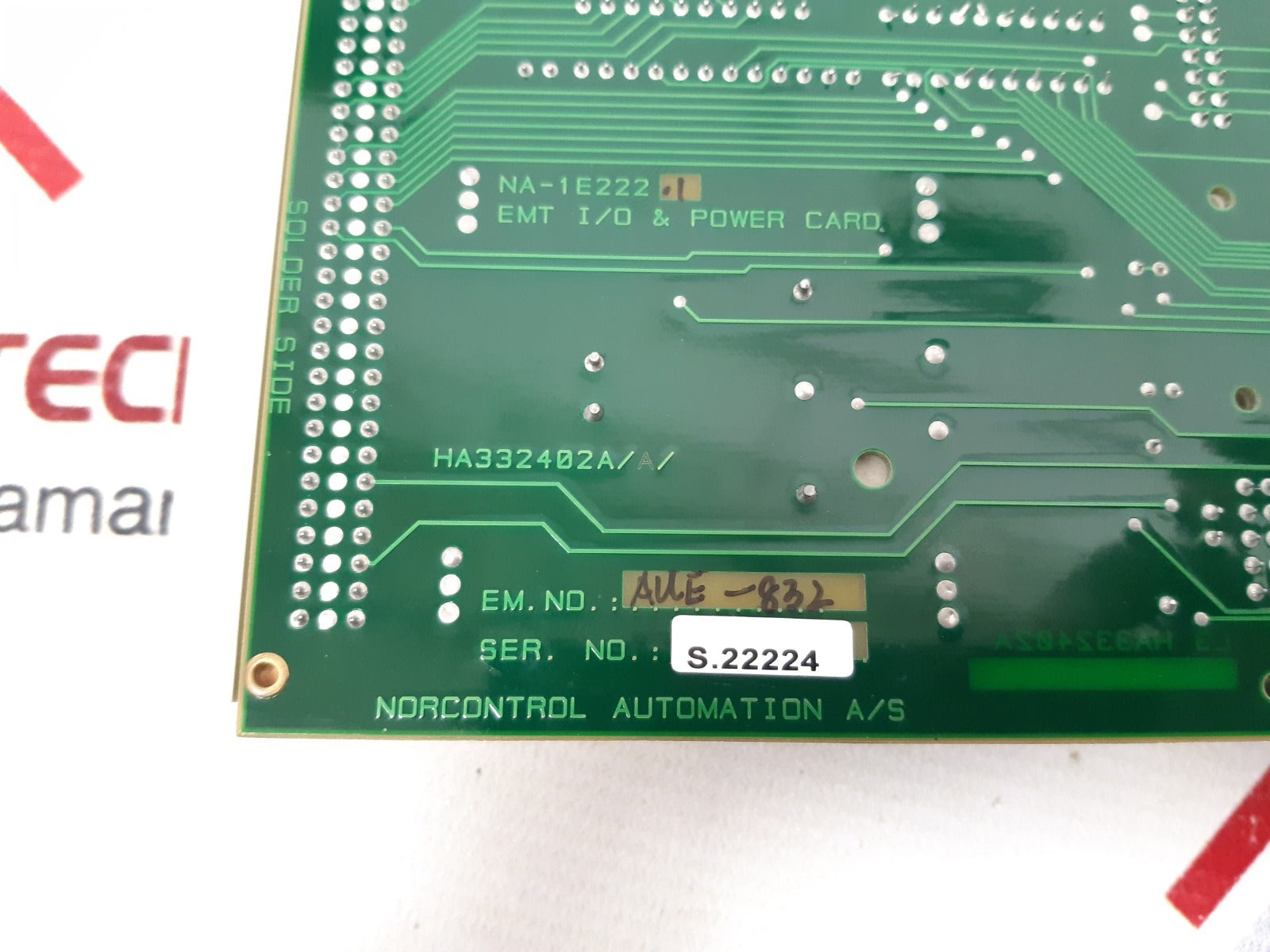Norcontrol na-1e222.1 emt i/o & power card ha332402a/a