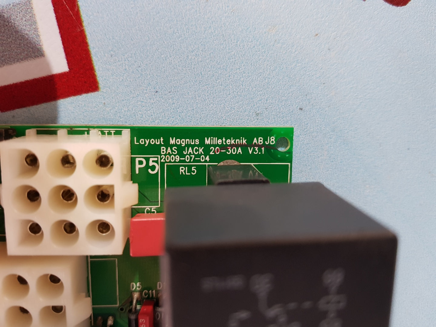 Milleteknik ab j8 bas jack 20-30a v3.1 card