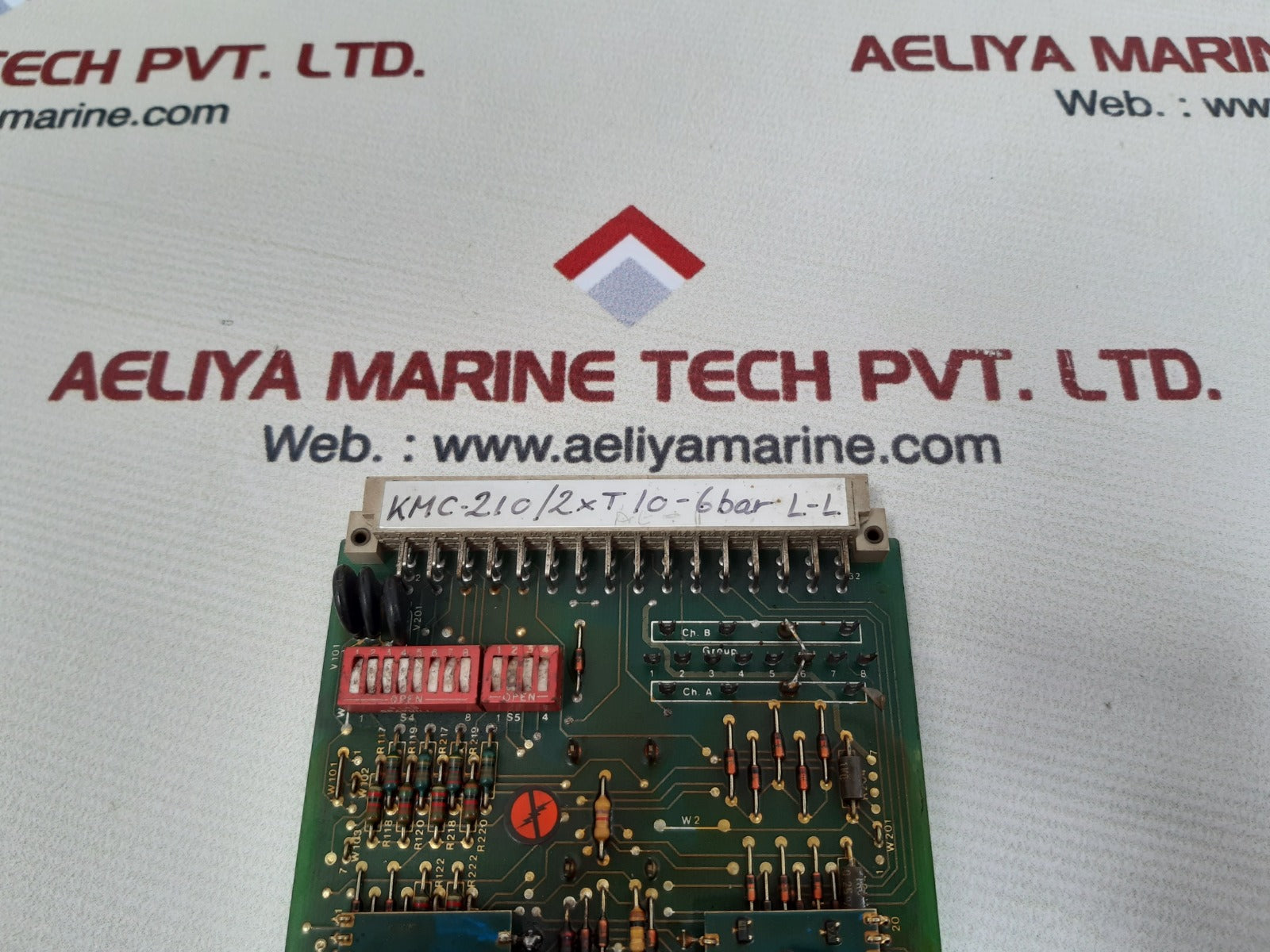 Autronica kmc-210/2xt 10-6bar l-l pcb card 7252-013.0002