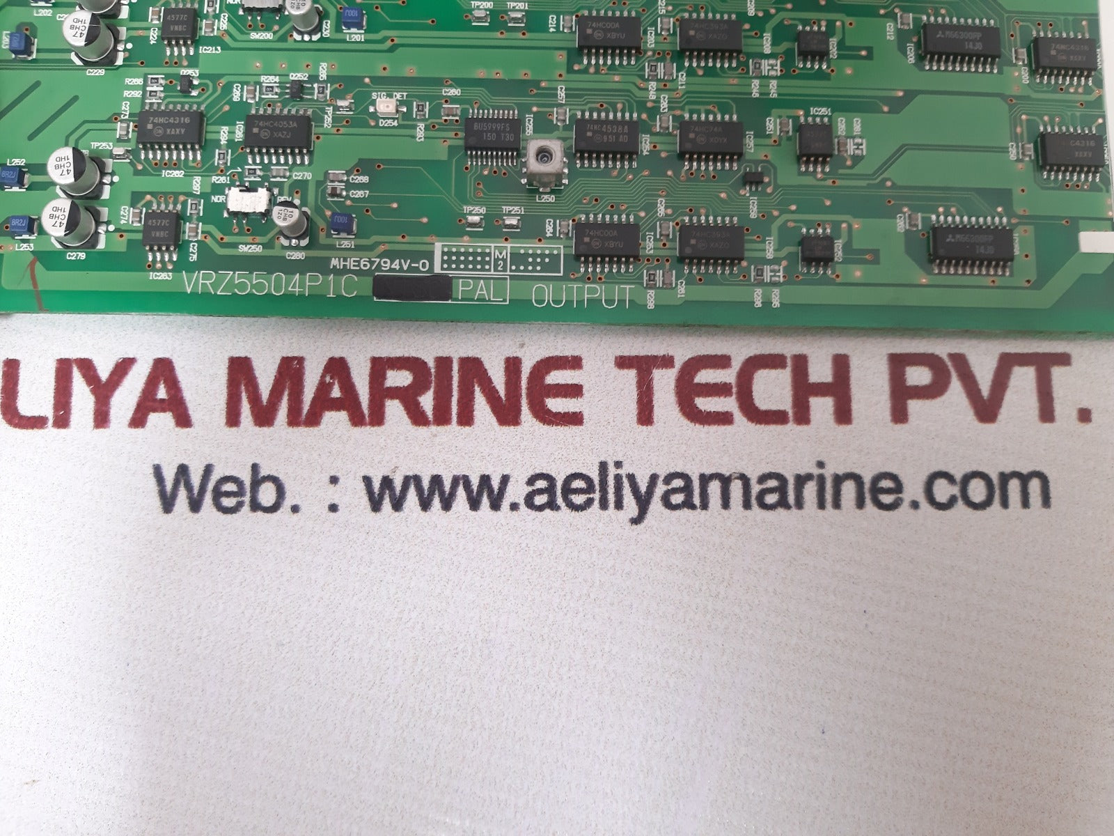 Panasonic wv-pb5504ae video output board