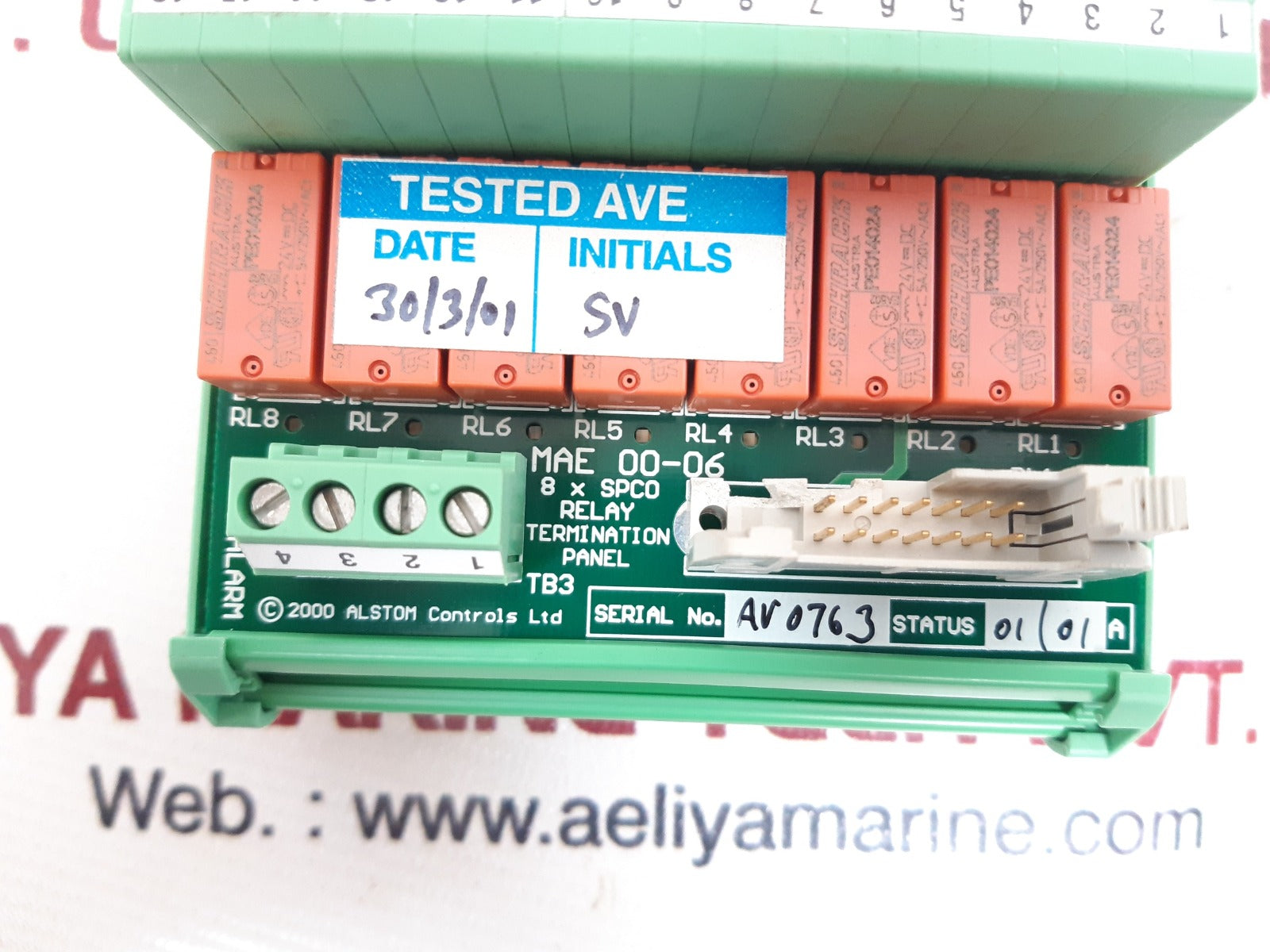 Alstom mae 00-06 relay termination panel