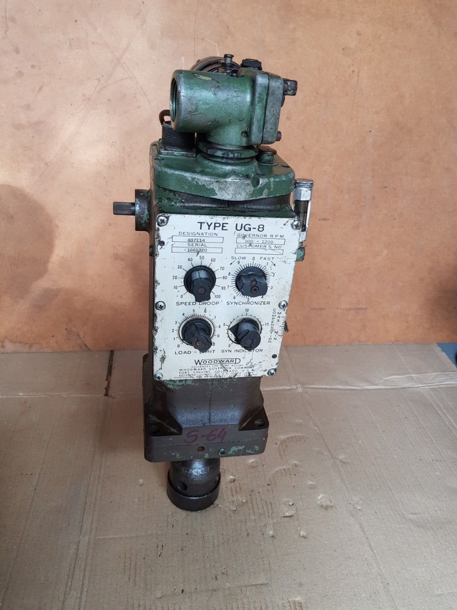 Woodward ug-8 8522-300 governor r.p.m. 1075-1650 125dc