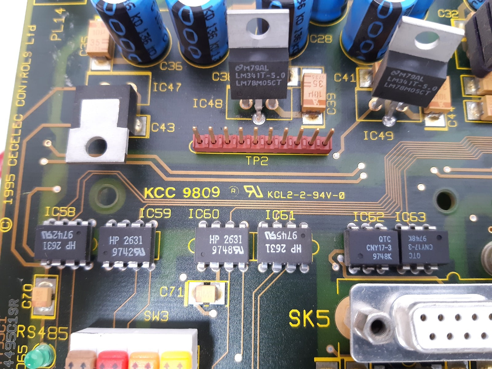 Cegelec Gds1004-4002 Sigma Customer I/O Panel