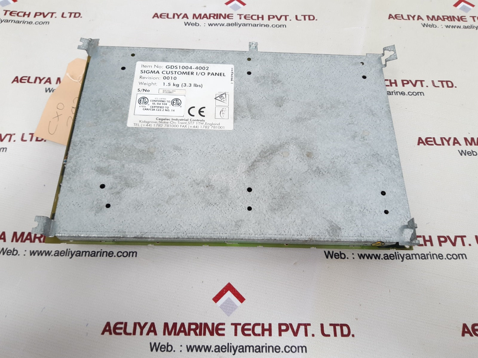 Cegelec Gds1004-4002 Sigma Customer I/O Panel