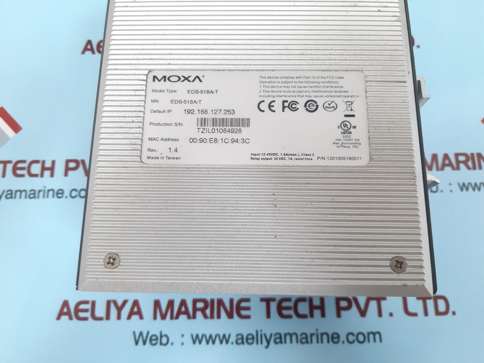 Moxa eds-518a-t etherdevice switch