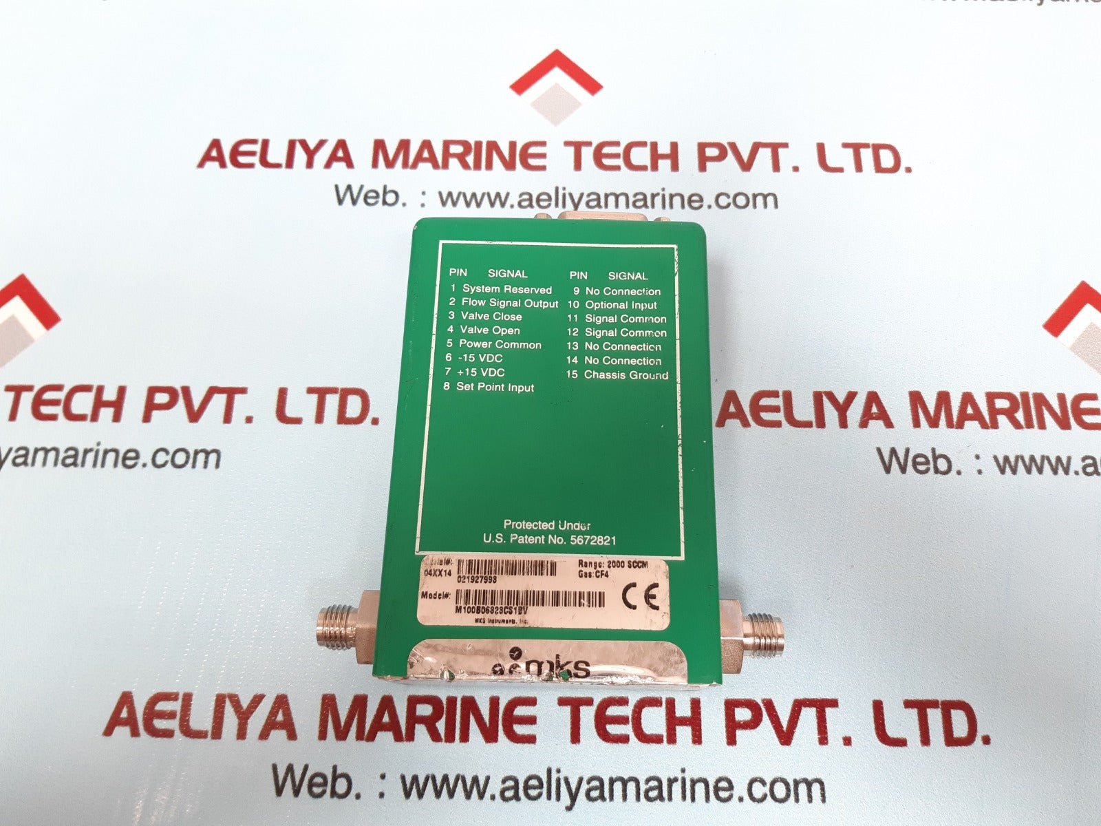 Mks m100b06323cs1bv mass flo controller