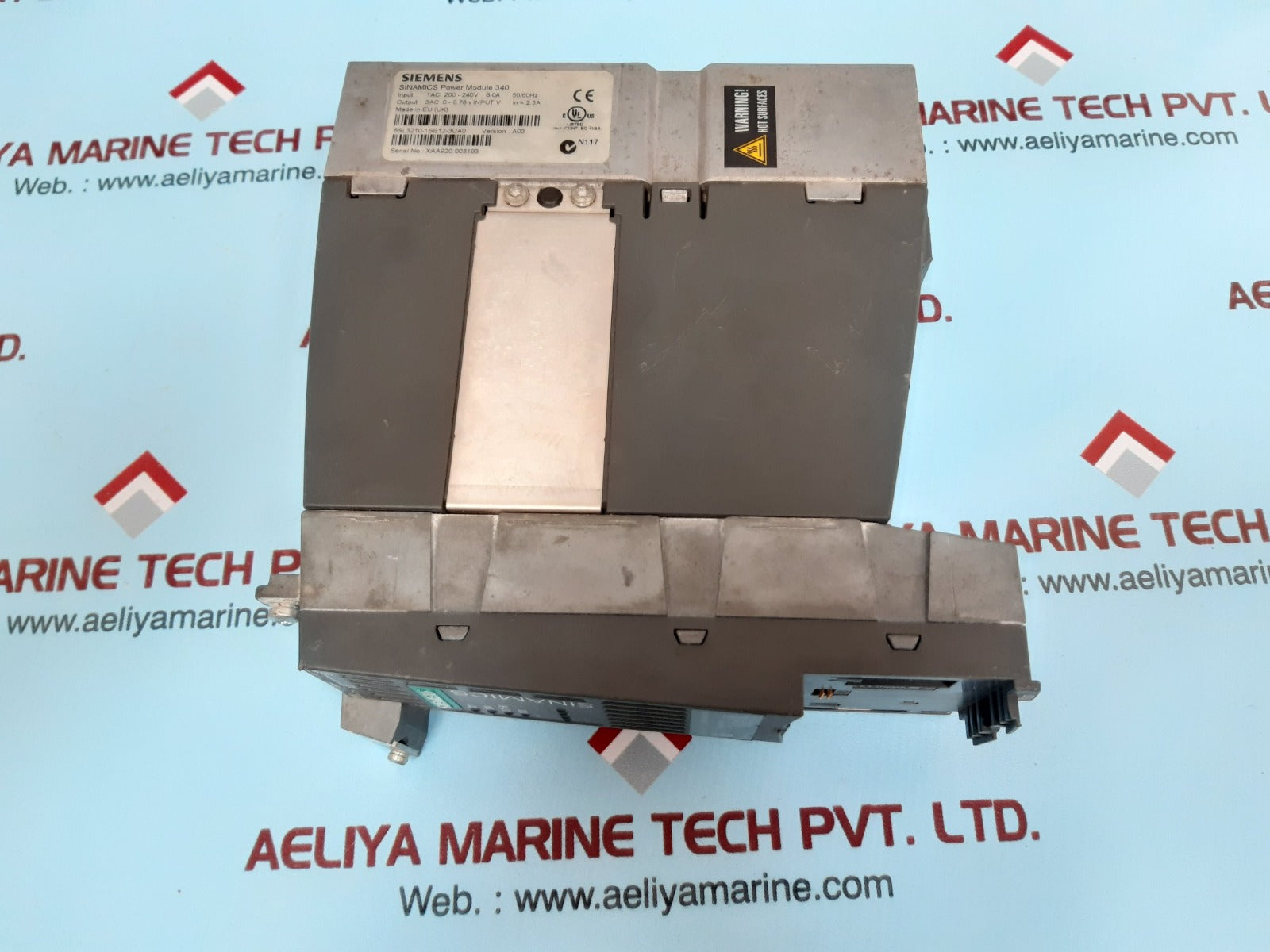 Siemens 6sl3210-1sb12-3ua0 sinamics power module 340