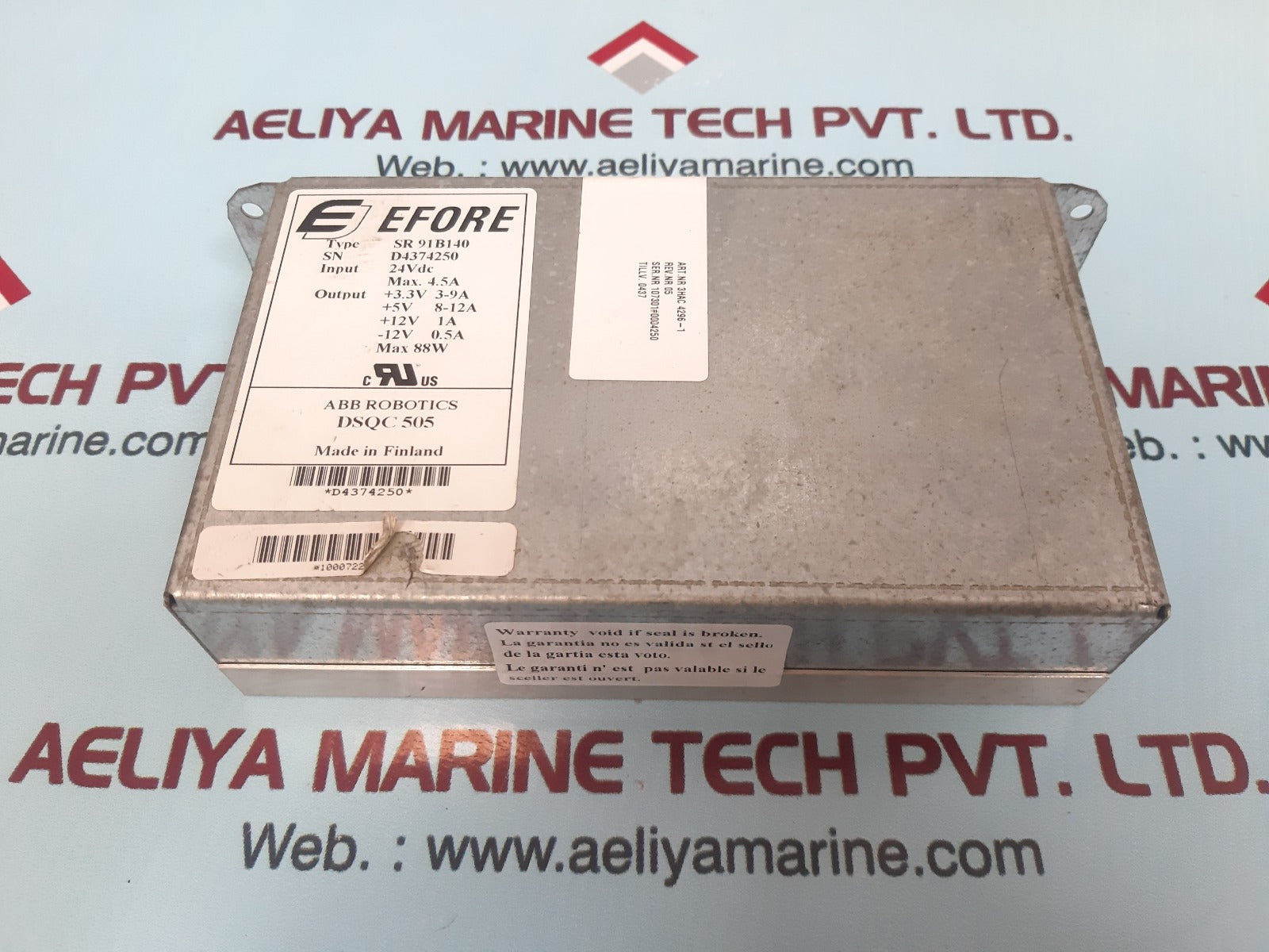 Abb robotics efore sr 91b140 power supply