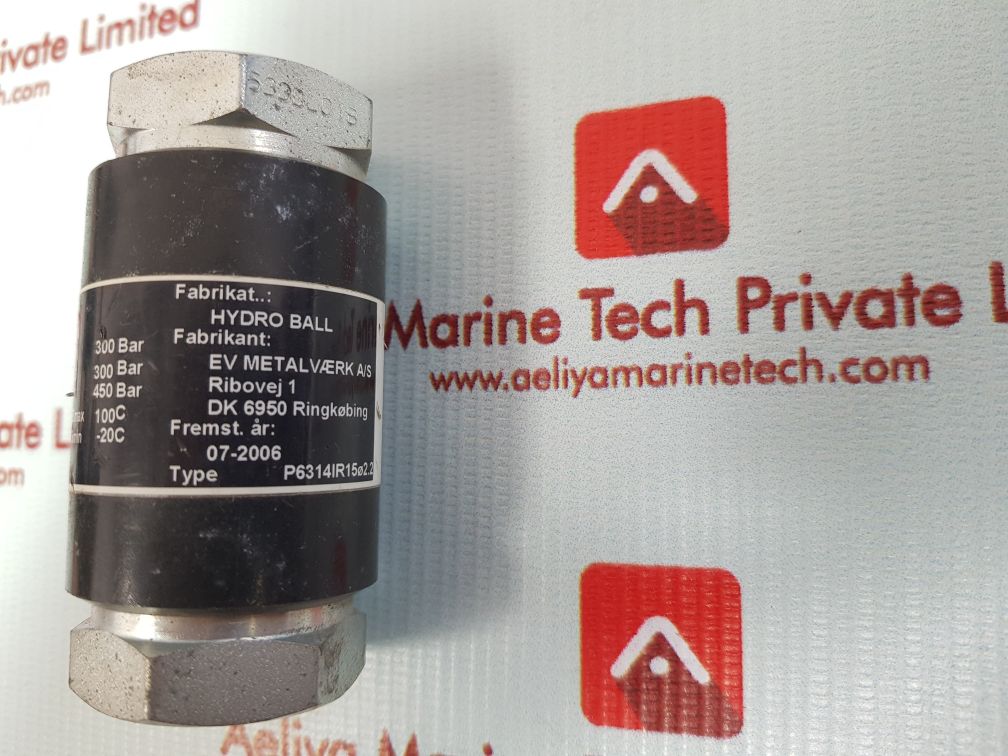 Ev metalvaerk p6314ir1502.2 hydro ball