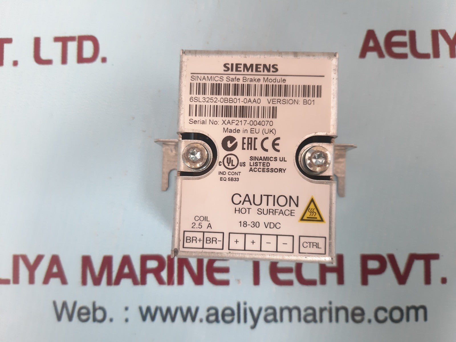 Siemens 6sl3252-0bb01-0aa0 sinamics safe brake module