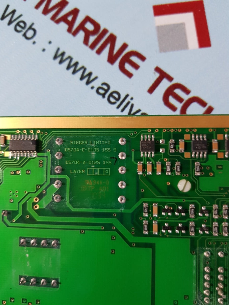 Sieger 05704-c-0105 iss 3 pcb card 05704-a-0125 iss 7