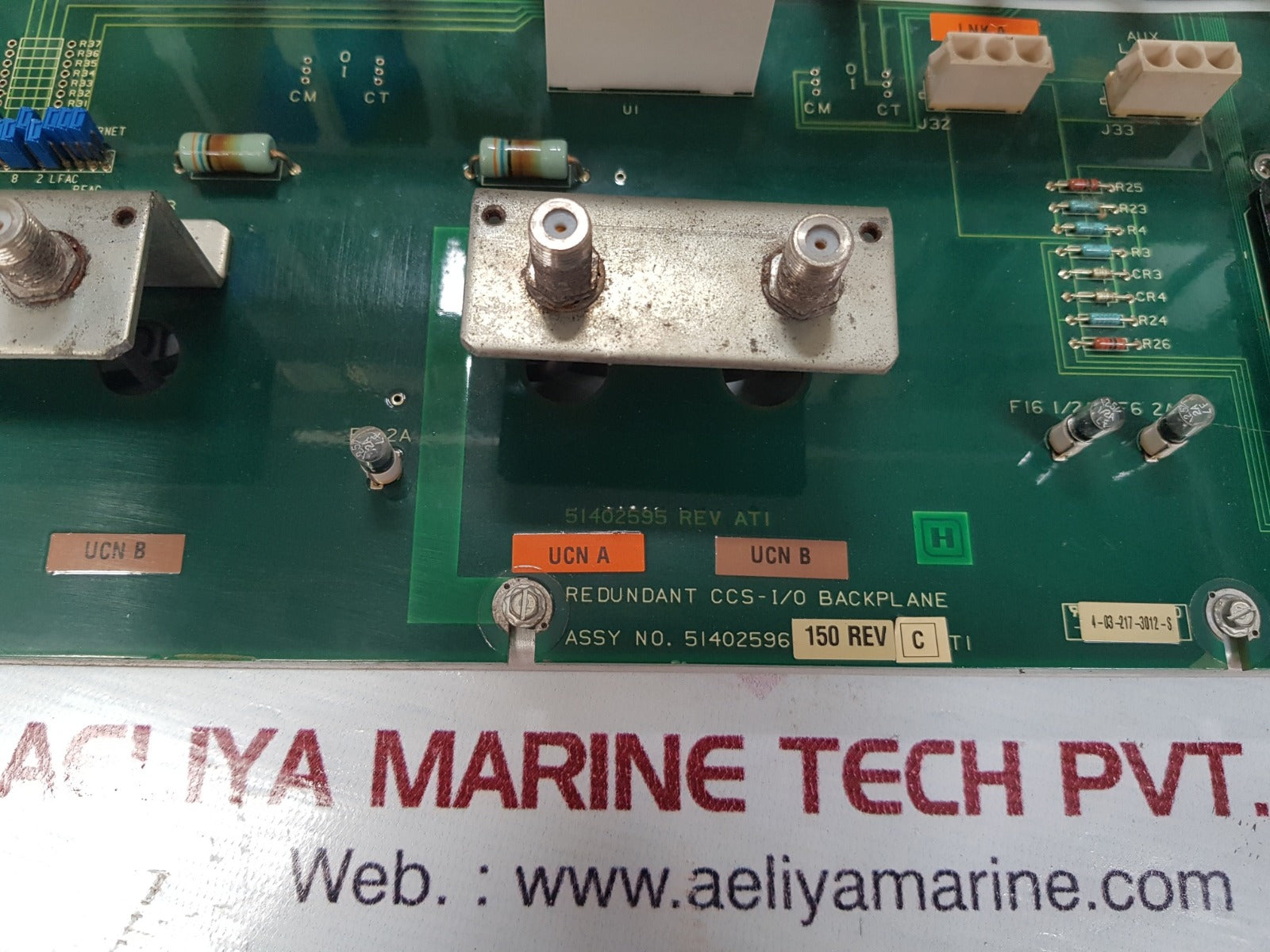 Honeywell 51401616-150 rev D redundant ccs-i/o backplane