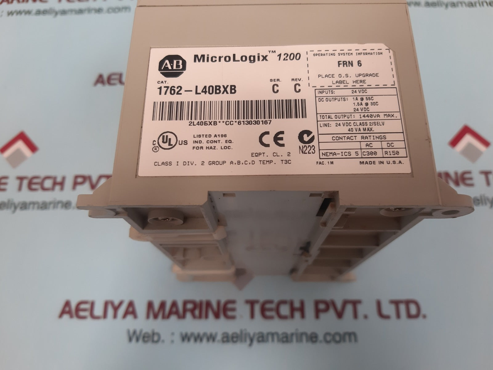 Allen-bradley micrologix 1200 1762-l40bxb plc controller