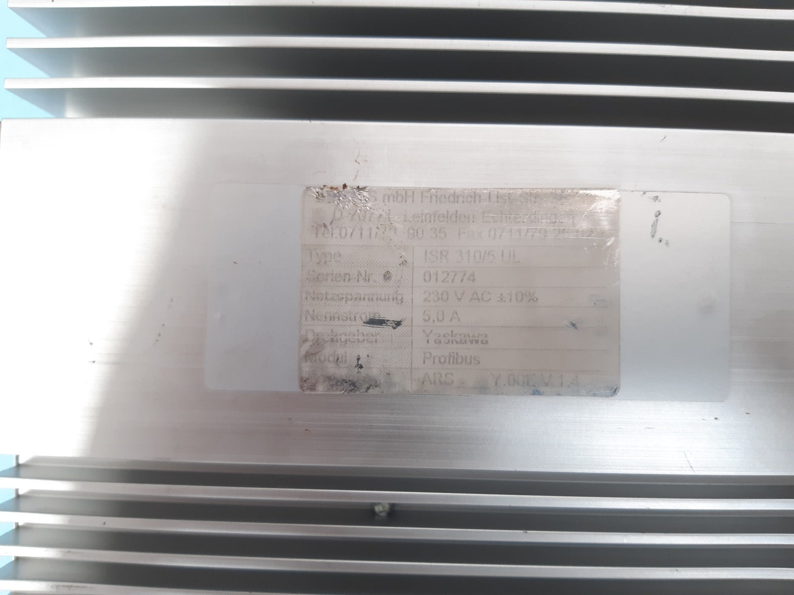 Igas isr-310 servo drive isr 310/5 ul