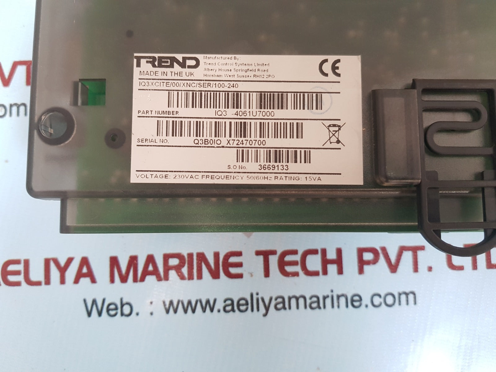 Trend iq3xcite/00/xnc/ser/100-240 controller iq3-4061u7000