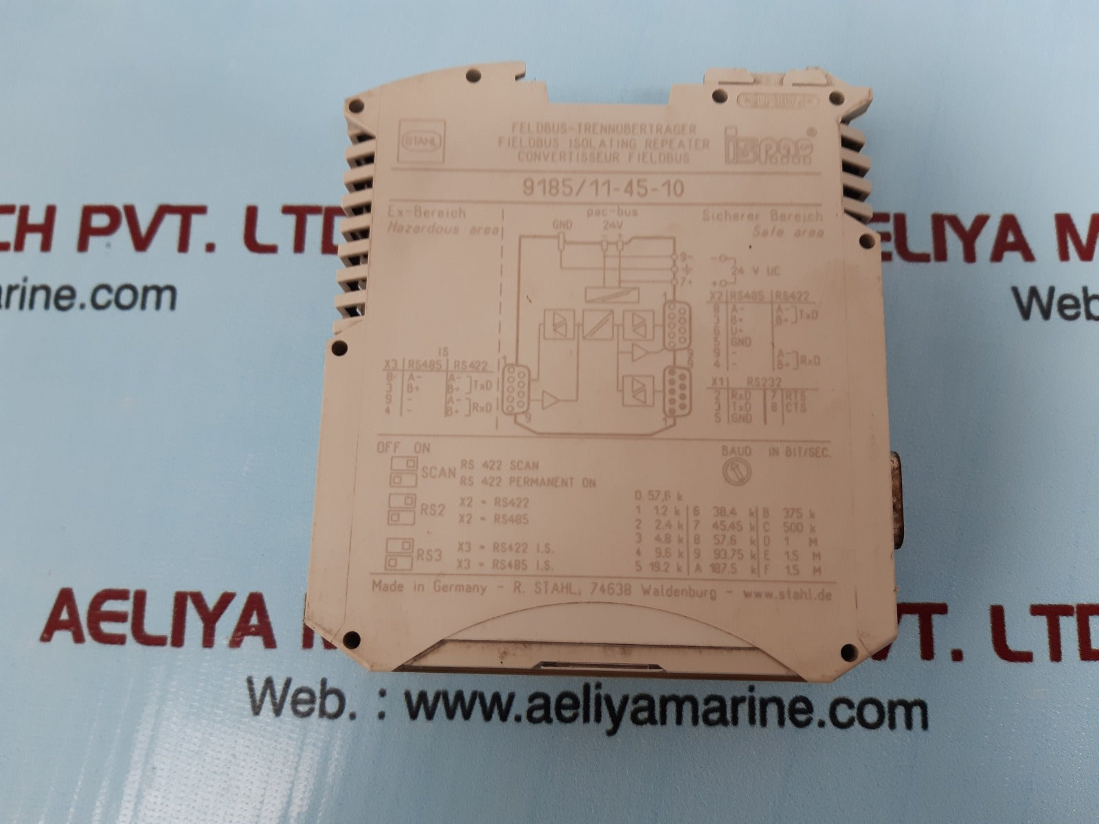 Stahl 9185/11-45-10 fieldbus isolating repeater