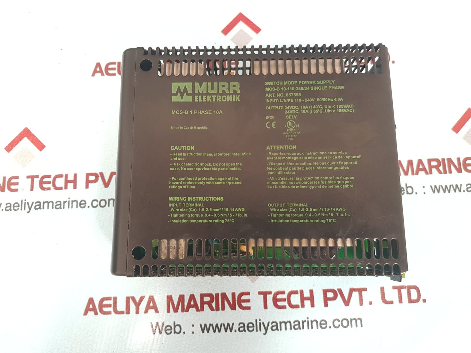 Murr elektronik 857893 switch mode power supply