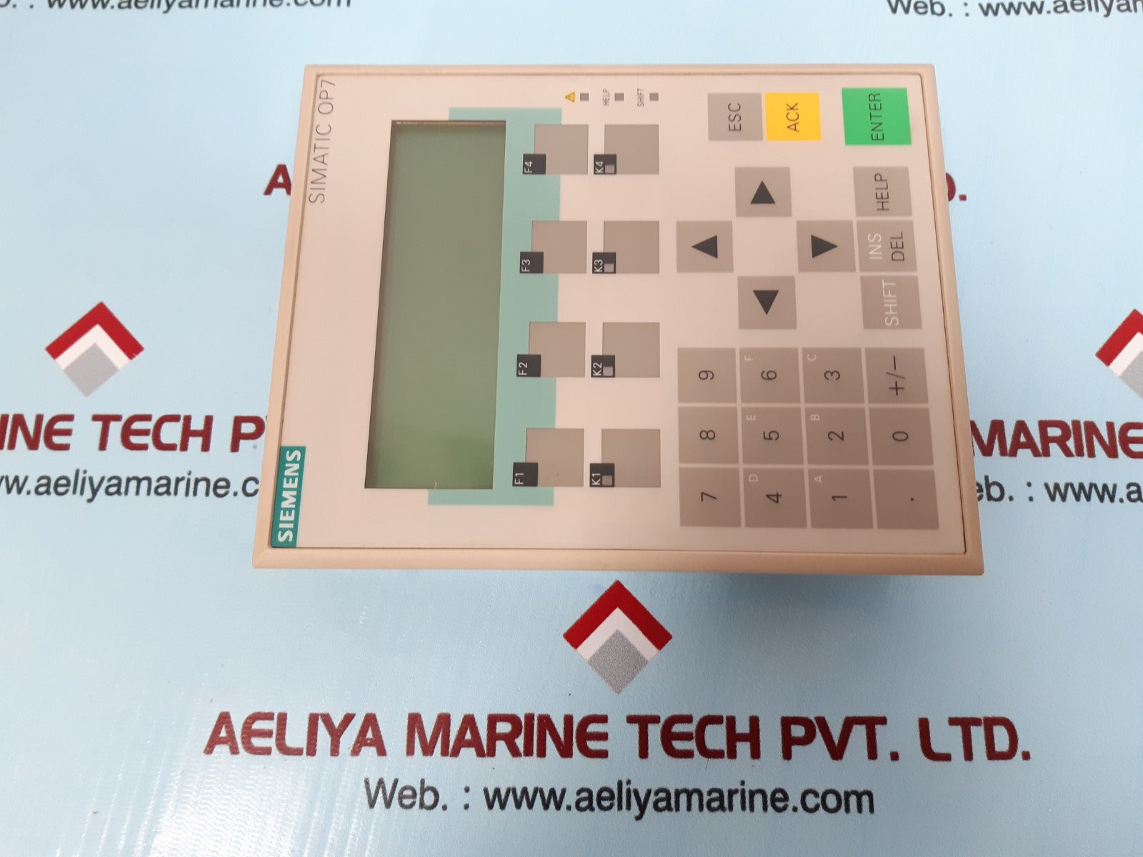 Siemens simatic op7 -dp operator panel 6av3 607-1jc20-0ax1(Not Working)