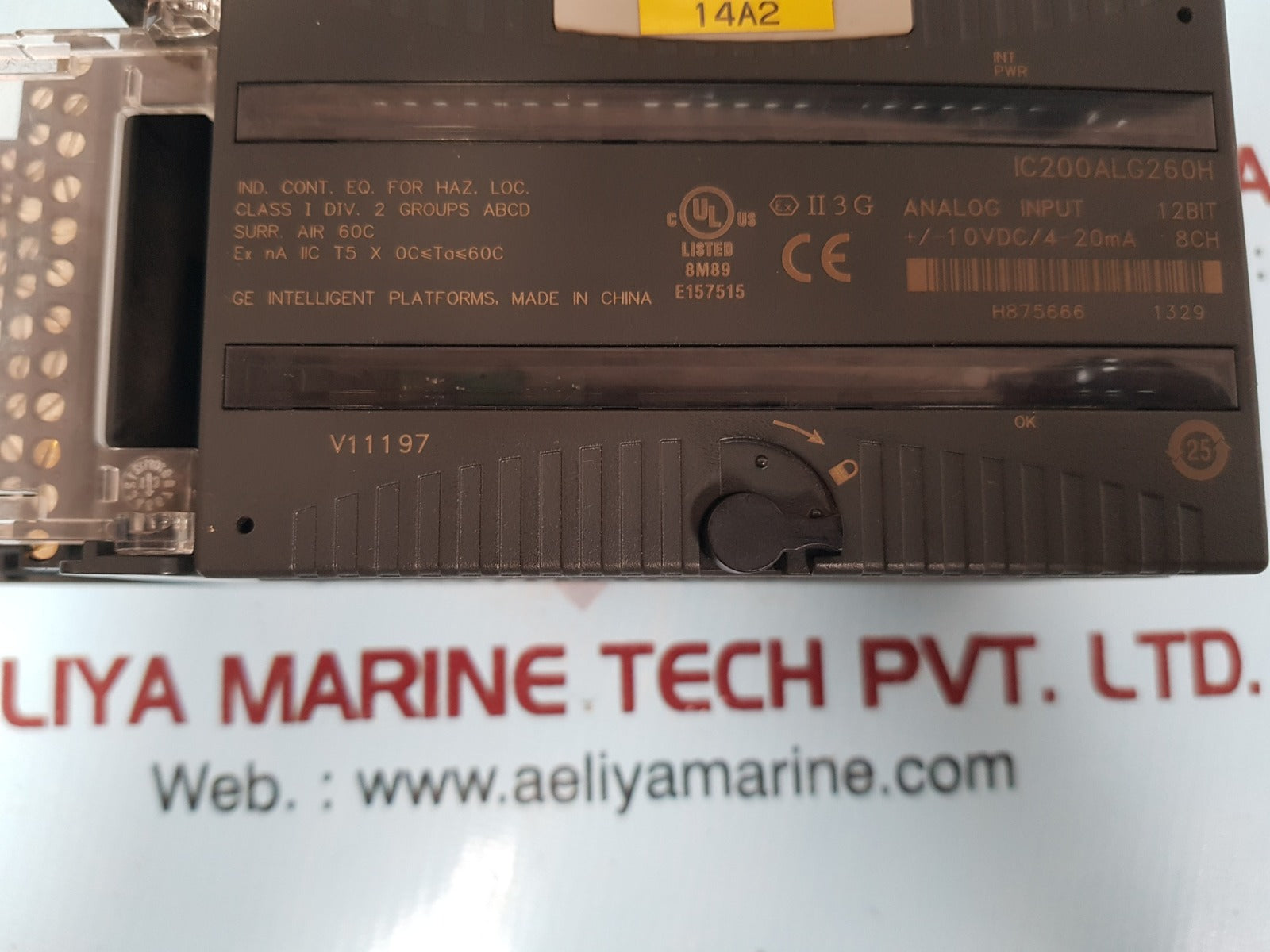 Ge ic200alg260h analog input module