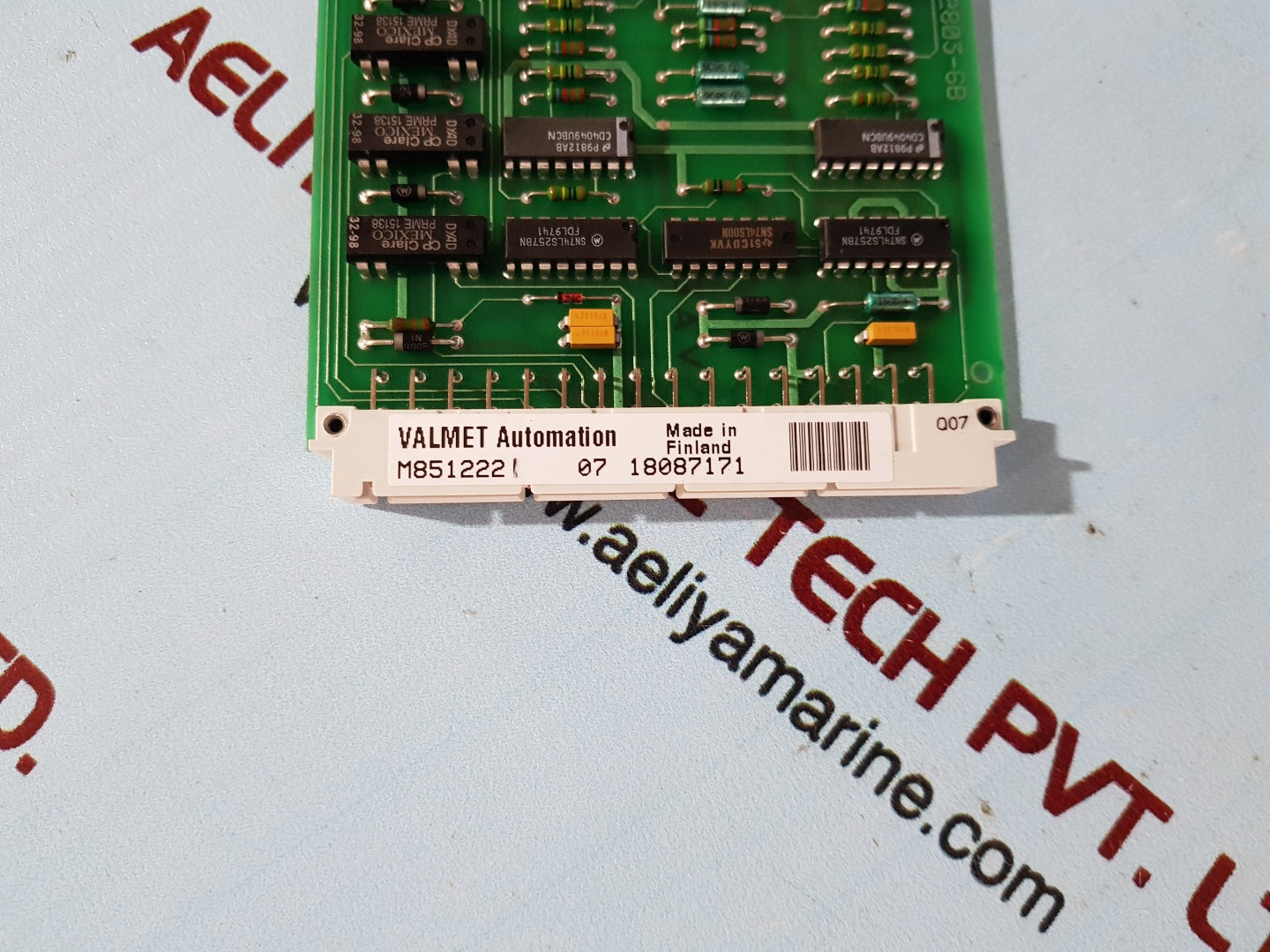 Valmet m851222 biu8a binary input unit module biu8 542803-6b