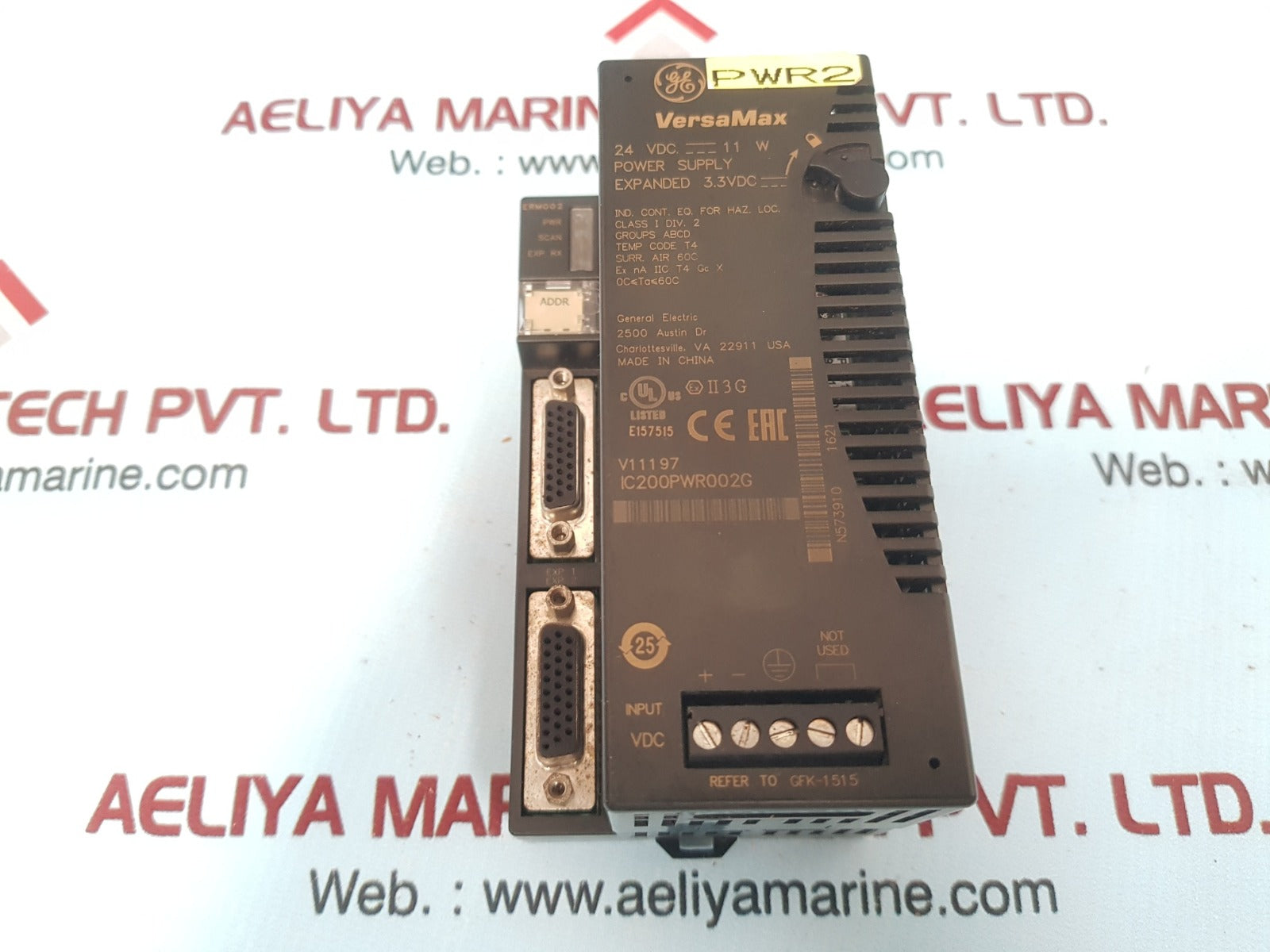 Ge ic200pwr002g versa max plc power supply 24 vdc