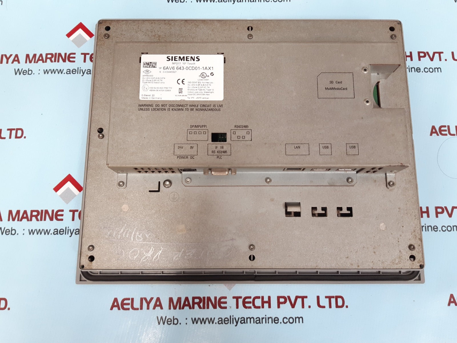 Siemens 6av6 643-0cd01-1ax1 simatic multipanel operator panel