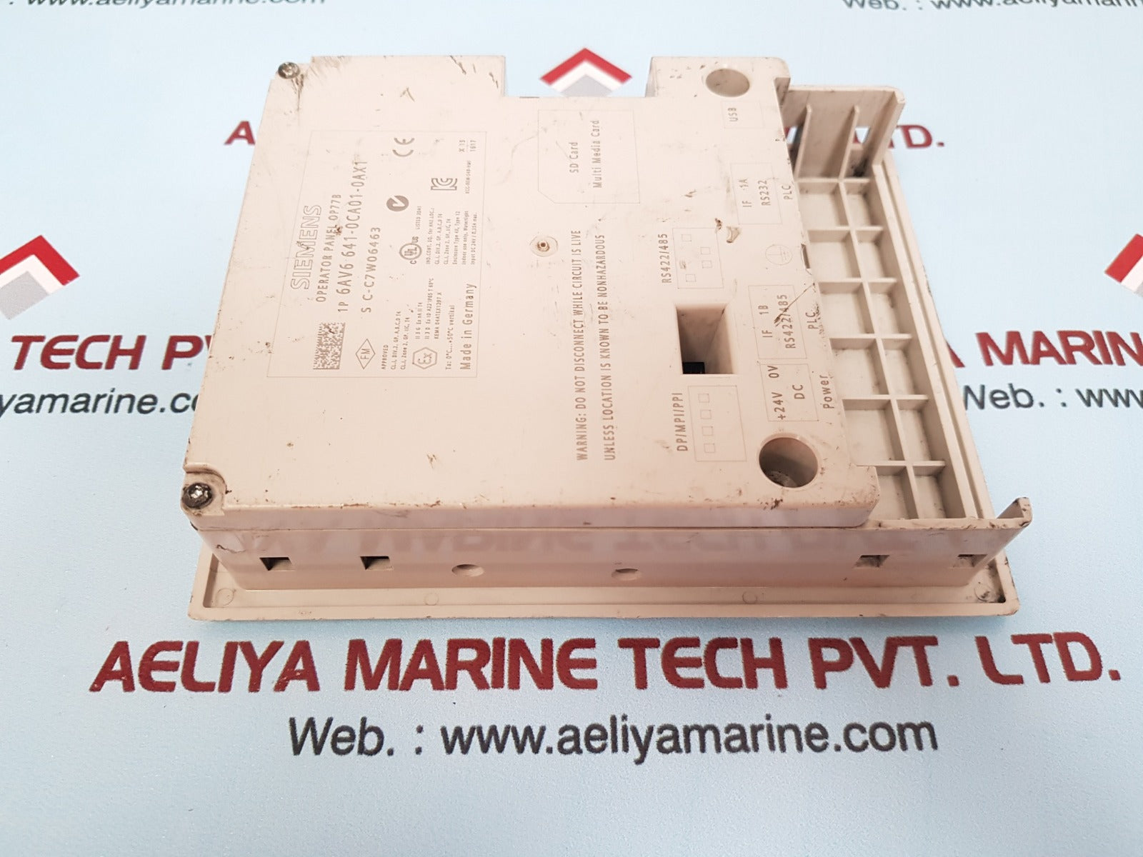 Siemens simatic 6av6 641-0ca01-0ax1 operator panel 0p77b