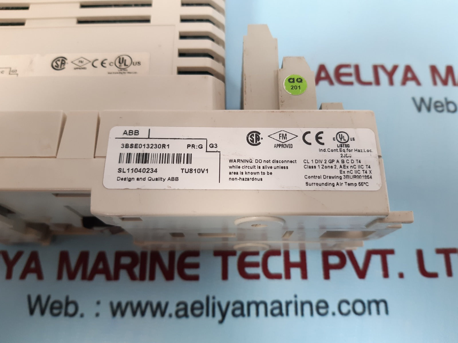 Abb ao810v2 analog output module with 3bse013230r1 compact module