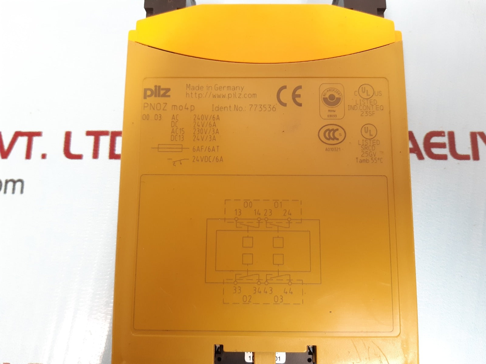 Pilz pn0z mo4p safety relay 773536