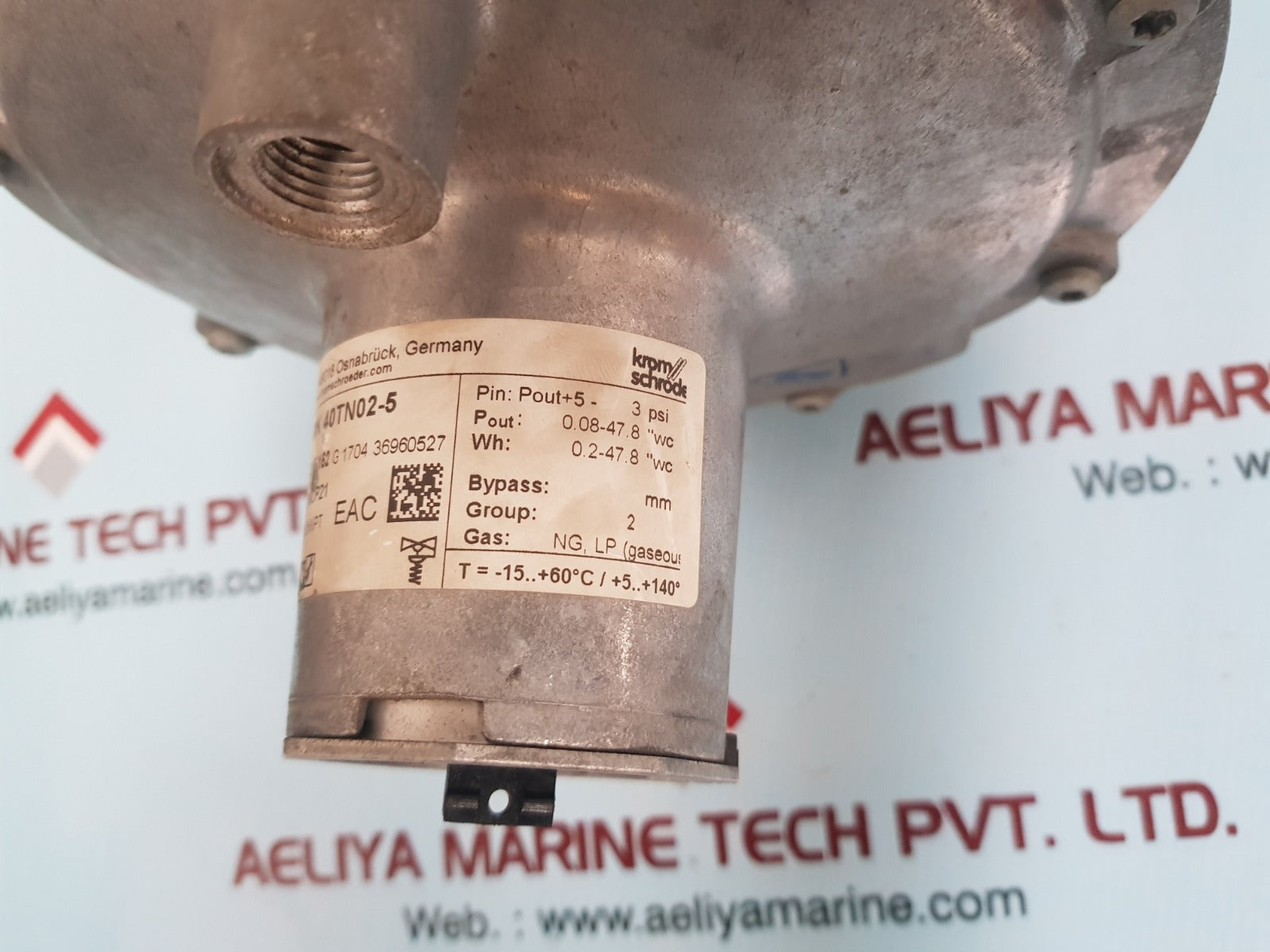 Kromschroder gik 40tn02-5 gas regulator