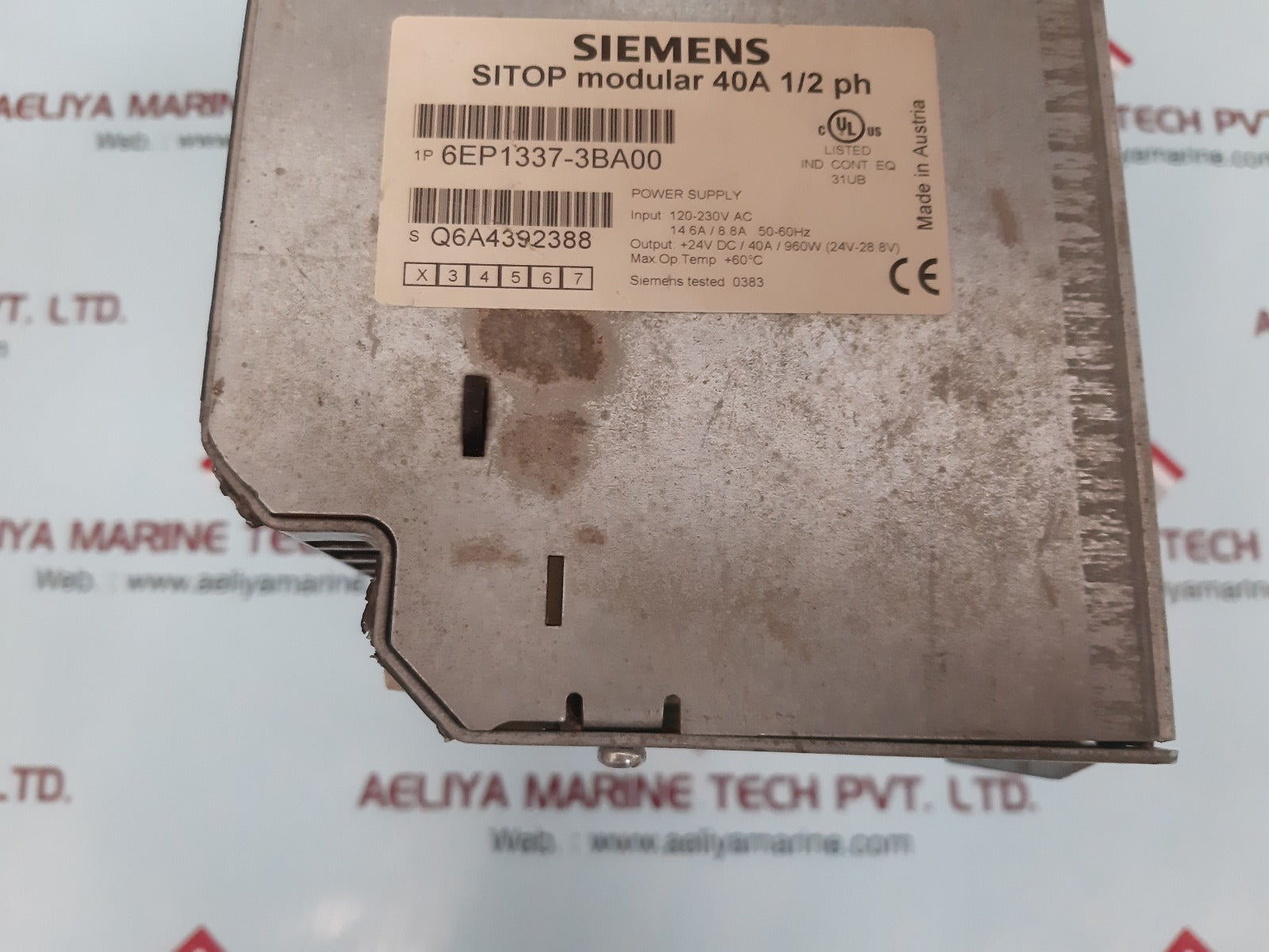 Siemens 6ep1 337-3ba00 power supply