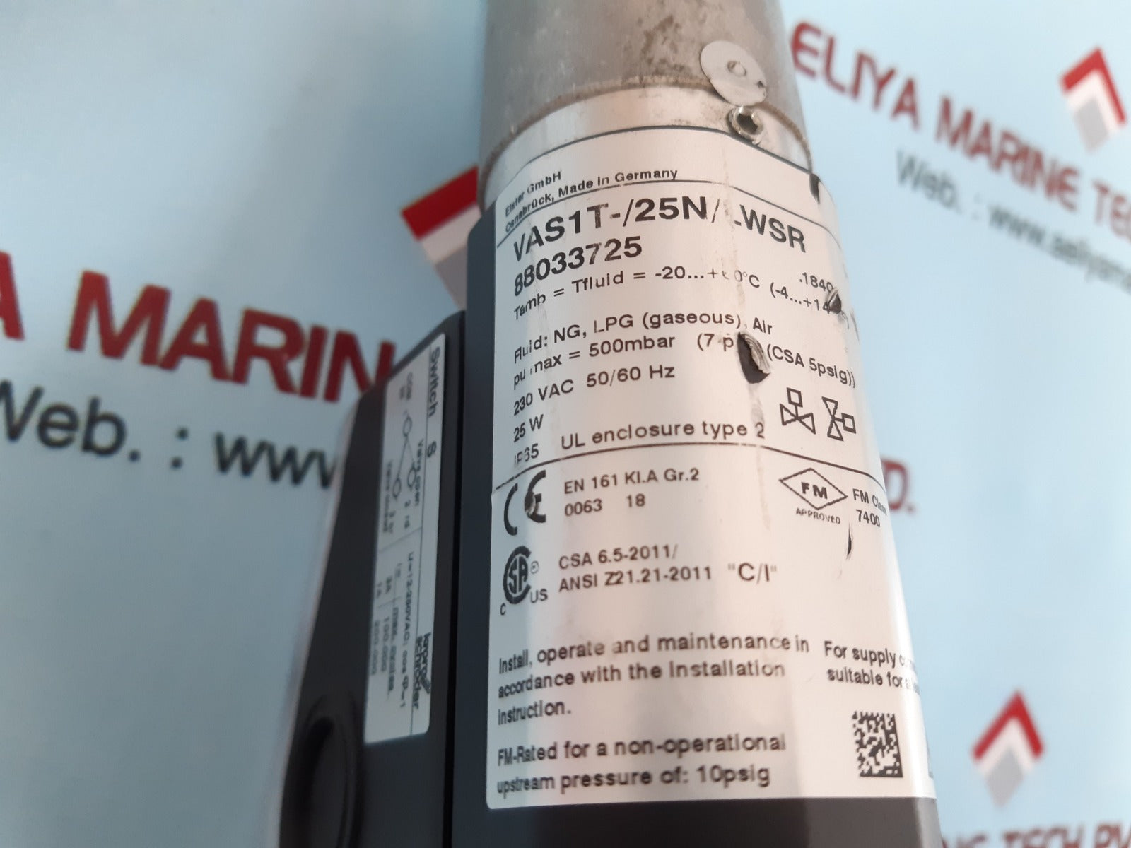 Krom schroder vas1t-/25n/lwsr solenoid valve