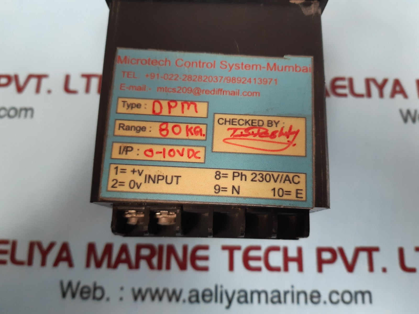 Microtech dpm digital panel meter