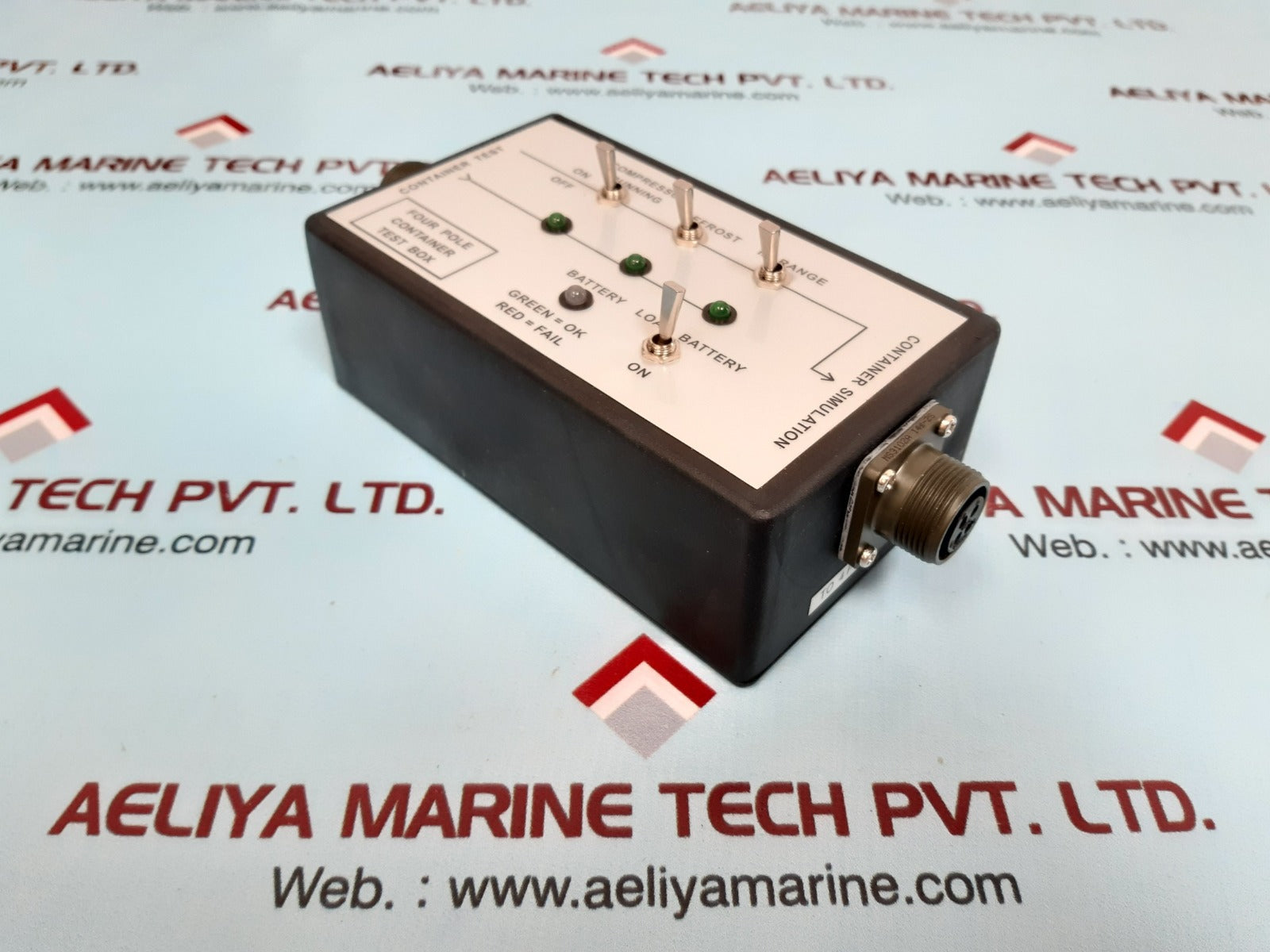 Four Pole Container Test Box