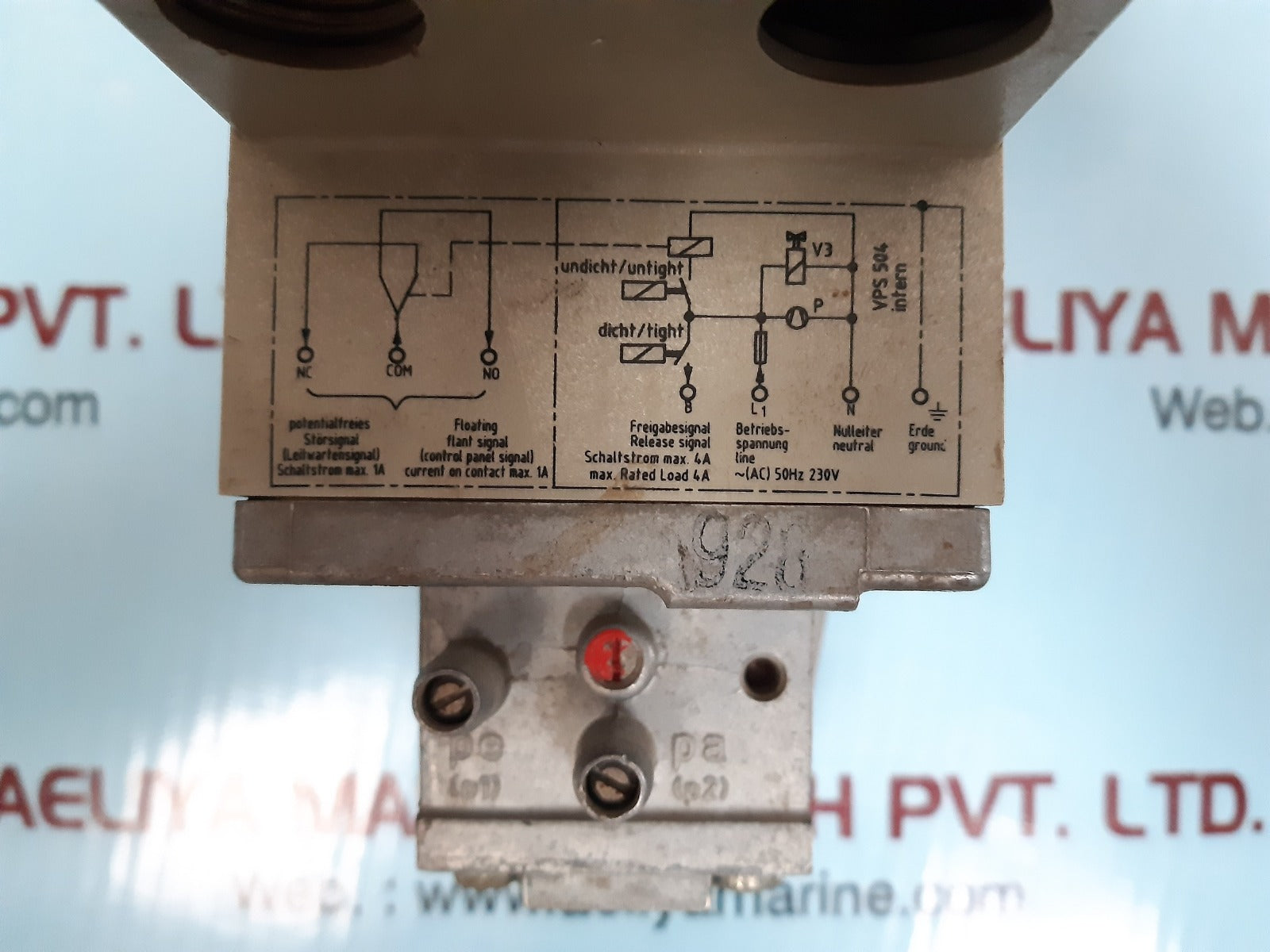 Dungs vps 504 valve testing system