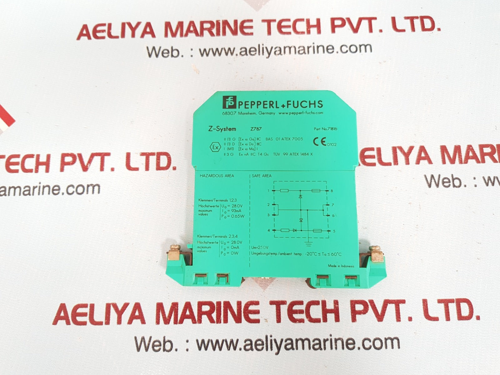 Pepperl+Fuchs Z- System Z787 Safe Snap Barrier Module71816