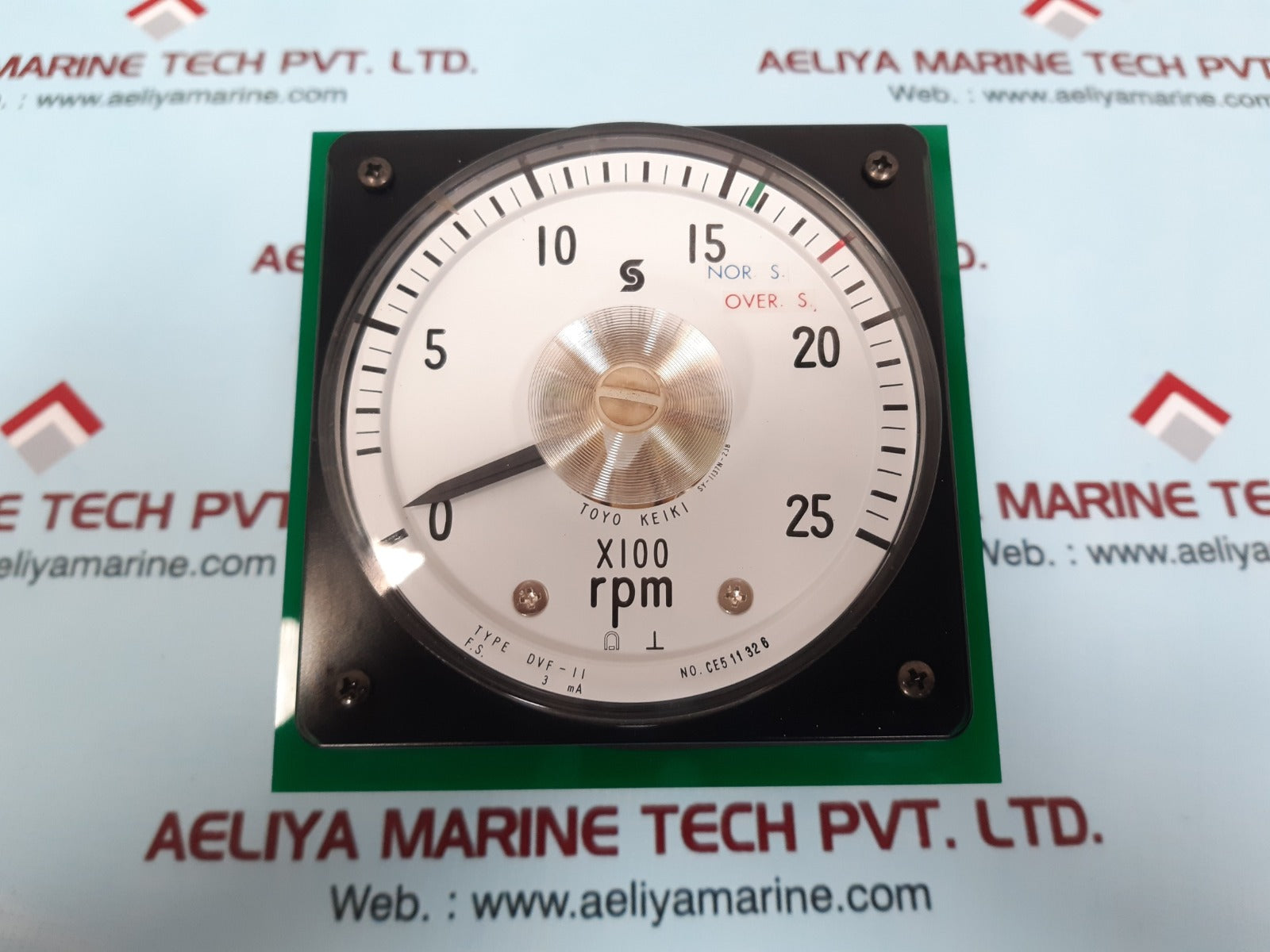 Toyo keiki dvf-11 rpm meter 0-25 rpm