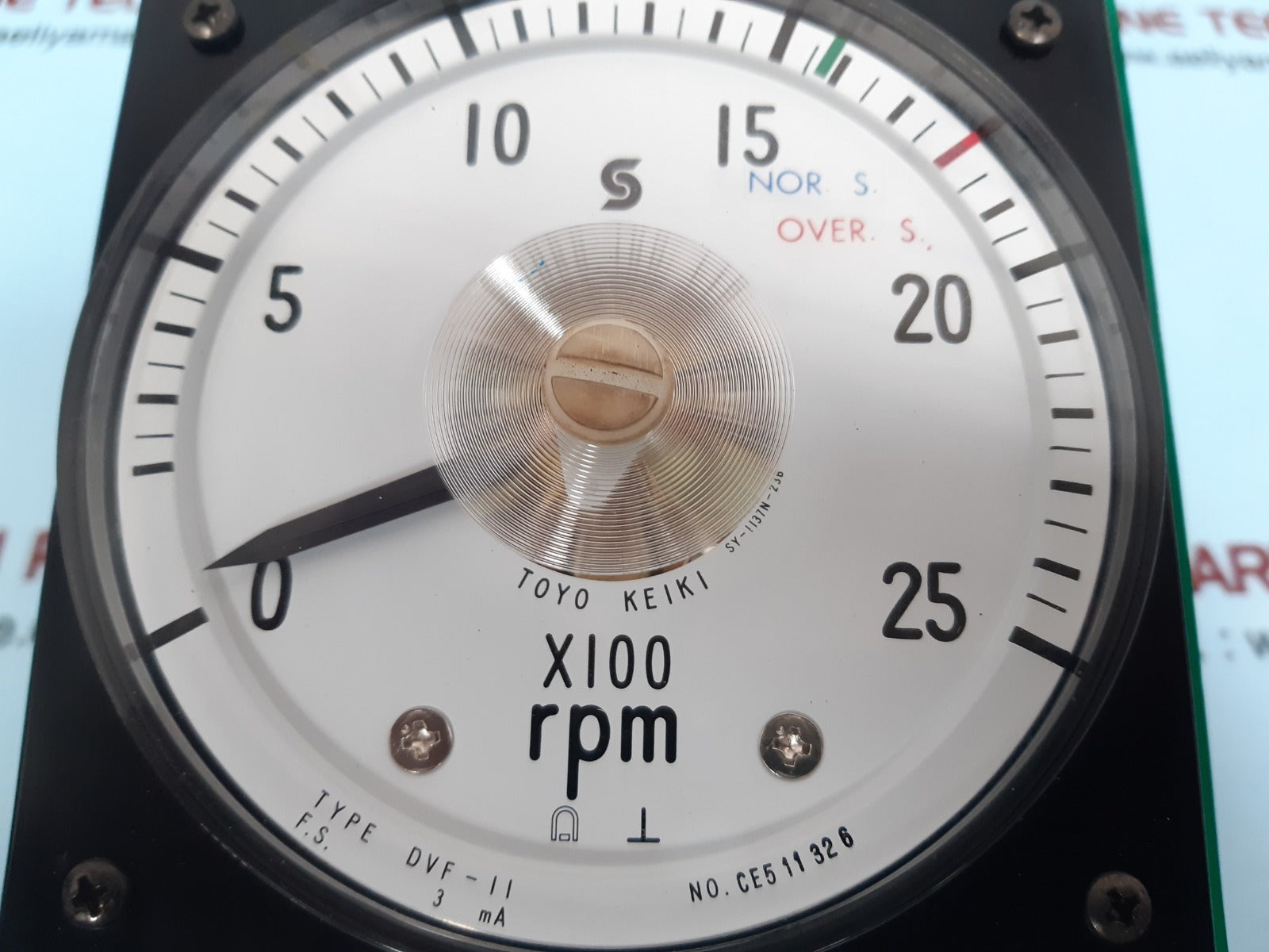 Toyo keiki dvf-11 rpm meter 0-25 rpm
