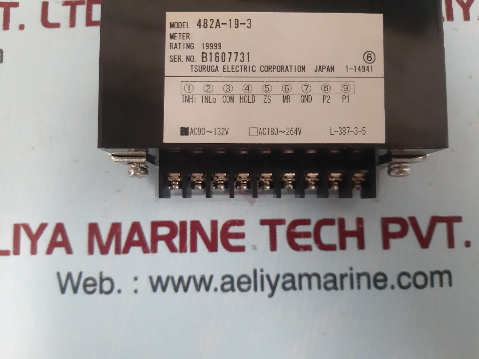 Tsuruga electric 482a-19-3 digital panel meter